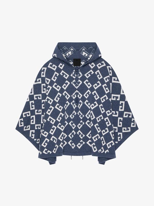 Givenchy Poncho in monogram 72 jacquard with laces Outlet
