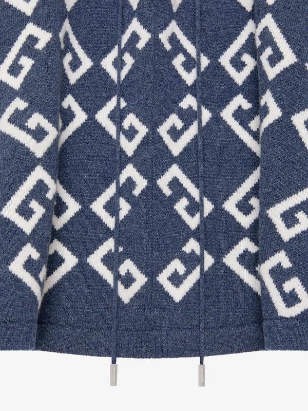 Givenchy Poncho in monogram 72 jacquard with laces Outlet