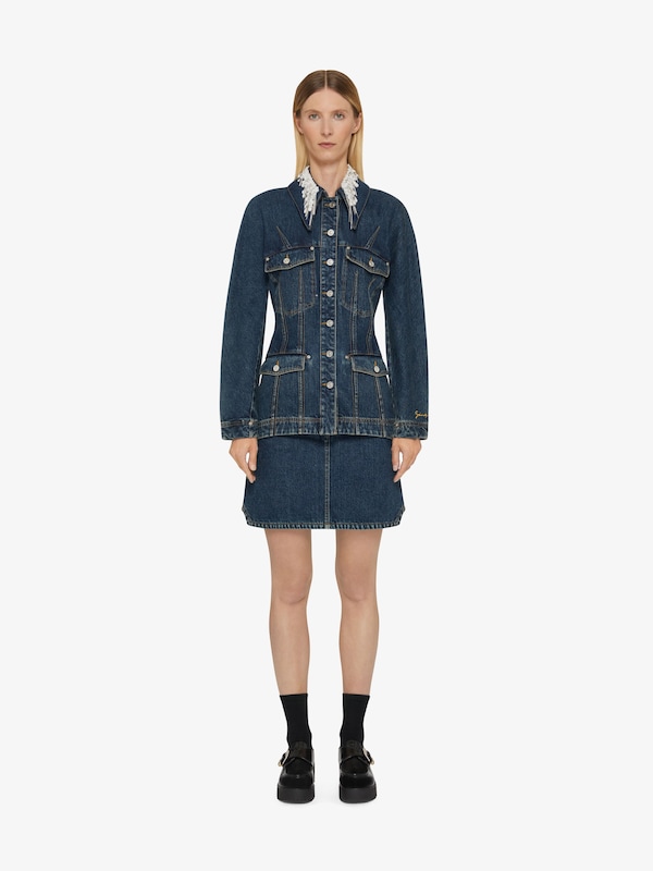 Givenchy Jacket in denim with crystals and pearls Rebajas