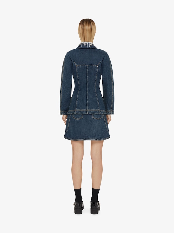 Givenchy Jacket in denim with crystals and pearls Rebajas