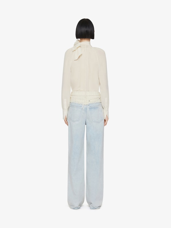 Givenchy Blouse in silk with lavallière Tienda