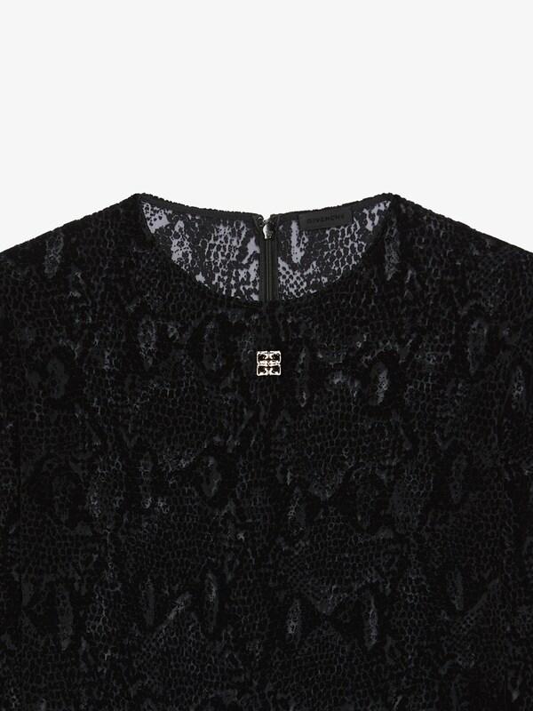 Givenchy Bodysuit in python print tulle with 4G detail Rebajas online