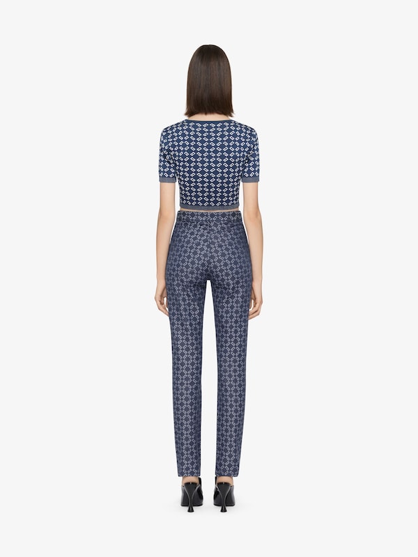 Givenchy Cropped sweater in monogram 72 jacquard Rebajas top