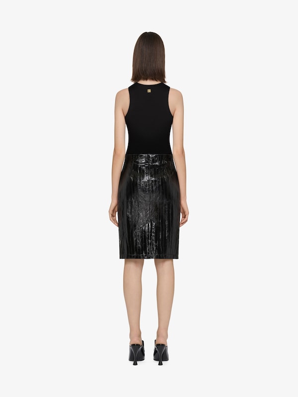 Givenchy Slim fit tank top in cotton with laces and 4G detail Envío gratis