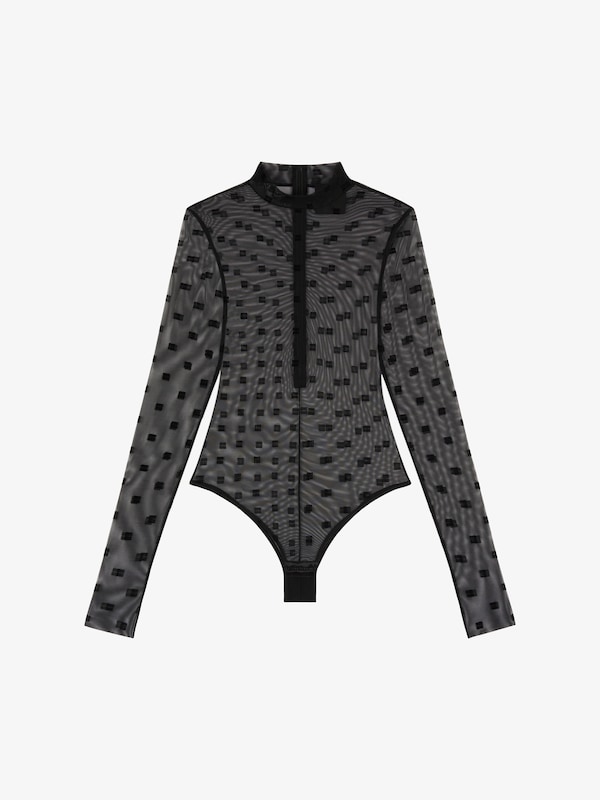 Givenchy Bodysuit in 4G tulle Últimos 2 días