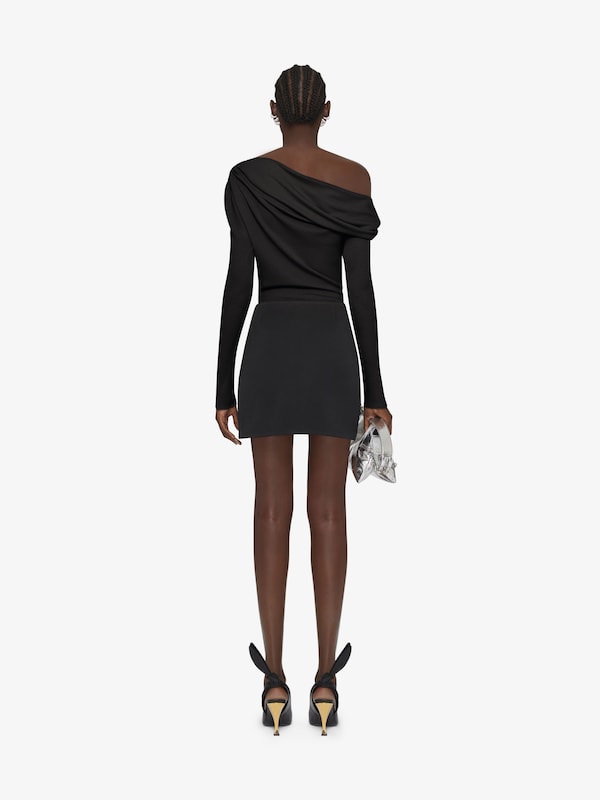 Givenchy Asymmetric draped top in jersey Promoción por tiempo limitado
