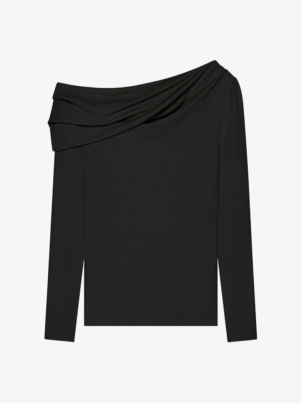 Givenchy Asymmetric draped top in jersey Promoción por tiempo limitado