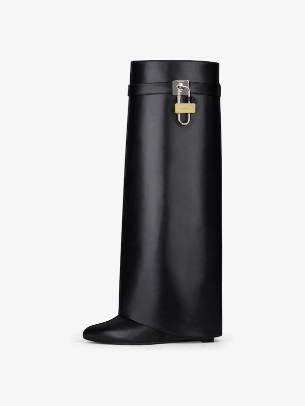Givenchy Shark Lock boots in leather Oferta especial de fábrica