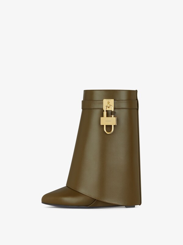 Givenchy Shark Lock ankle boots in leather Promoción trimestral