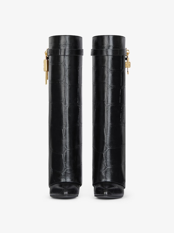 Givenchy Shark Lock boots in crocodile effect leather Grandes ahorros