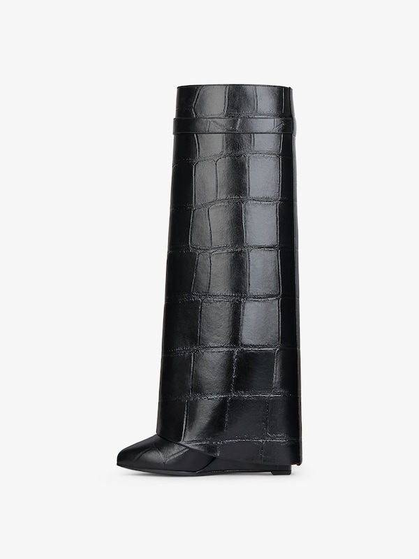 Givenchy Shark Lock boots in crocodile effect leather Grandes ahorros