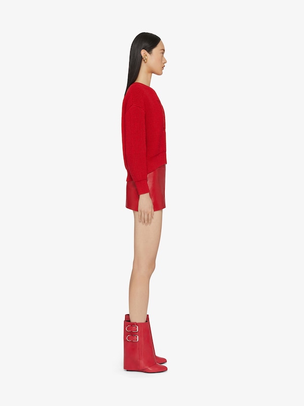 Givenchy Shark Lock Buckles ankle boots in leather Rebajas