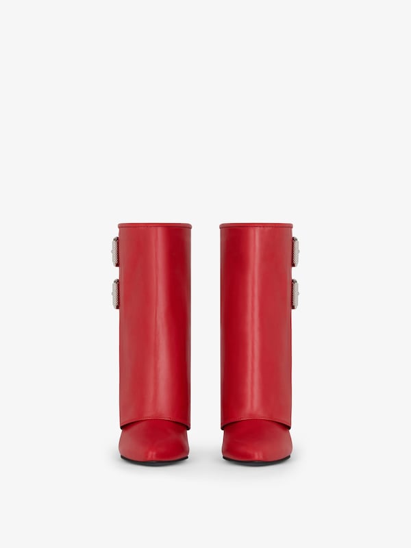 Givenchy Shark Lock Buckles ankle boots in leather Rebajas