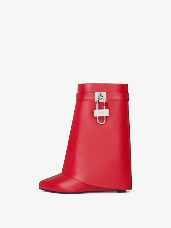 Givenchy Shark Lock ankle boots in leather Venta caliente
