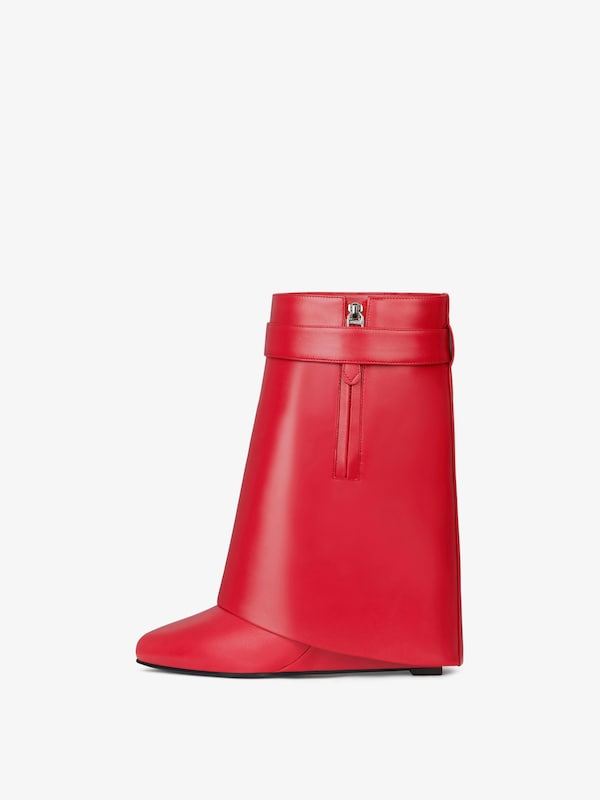 Givenchy Shark Lock ankle boots in leather Venta caliente