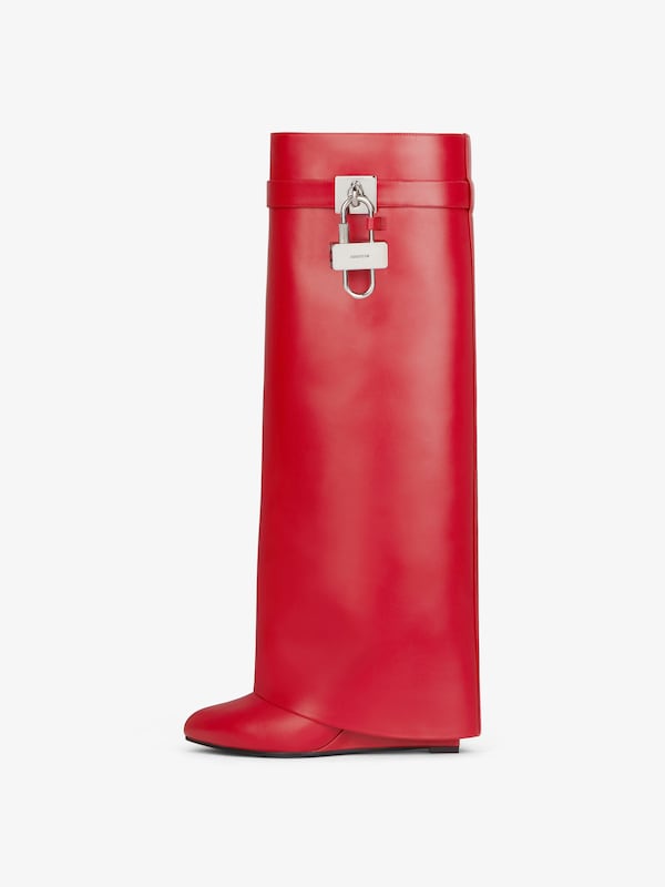 Givenchy Shark Lock boots in leather En oferta