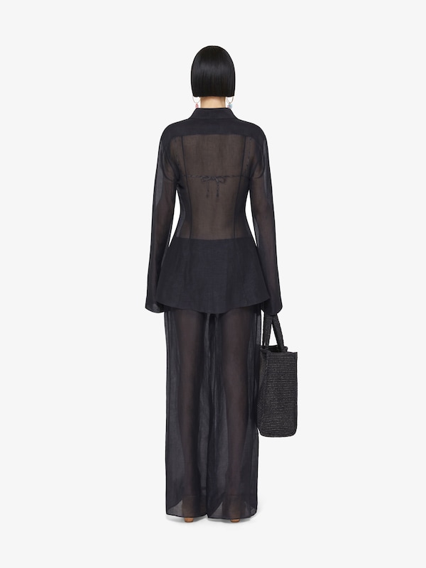 Givenchy Pants in silk and linen Gran oferta