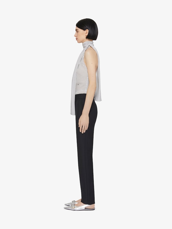 Givenchy Slim fit tailored pants in wool and mohair Descuento