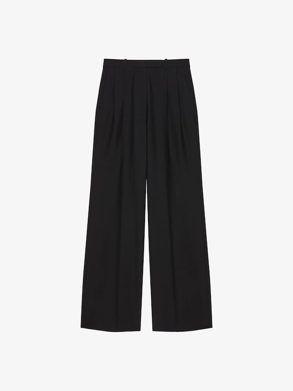 Givenchy Tailored pants in wool with lurex stripes Mejor oferta