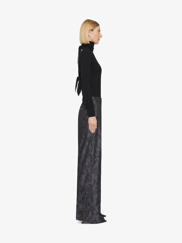 Givenchy Oversized tailored pants in cat jacquard Rebajas online