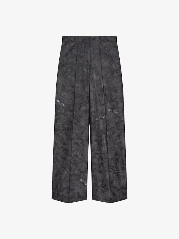 Givenchy Oversized tailored pants in cat jacquard Rebajas online