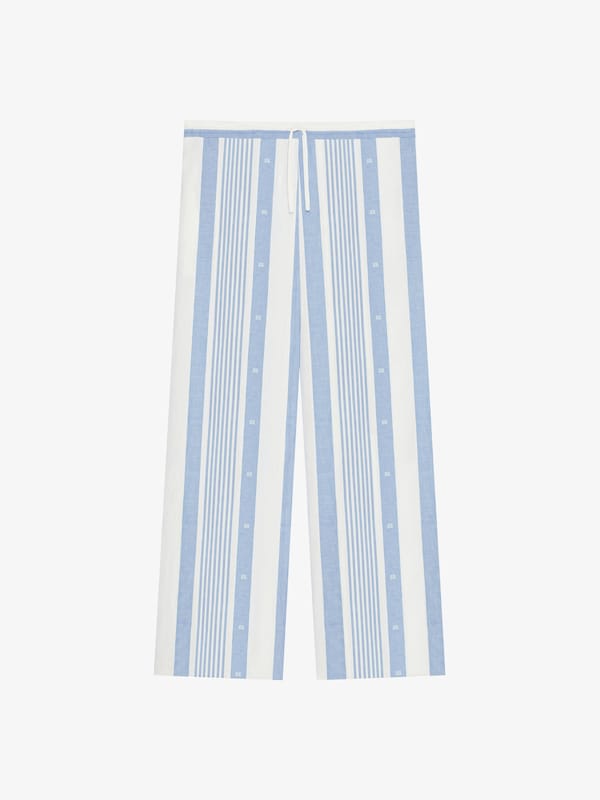 Givenchy Pants in cotton and linen with 4G stripes Oferta especial