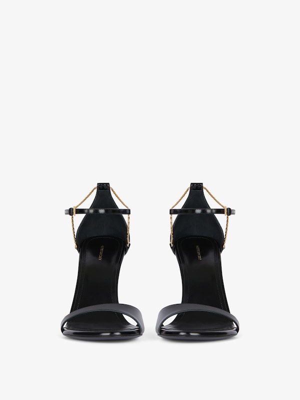 Givenchy 4G Liquid heeled sandals in leather Precio de fábrica