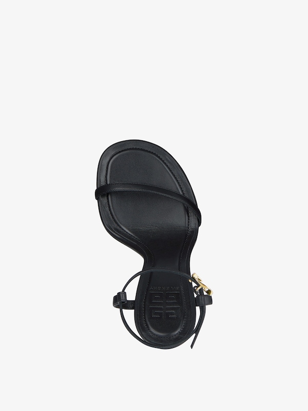 Givenchy G Cube heeled sandals in leather Promoción por tiempo limitado