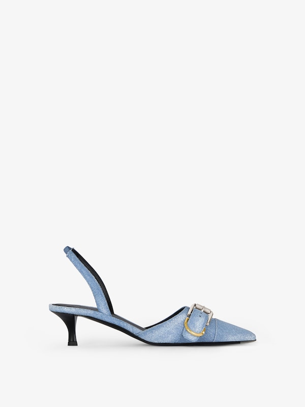 Givenchy Voyou escarpins slingbacks in washed denim Oferta especial de fábrica
