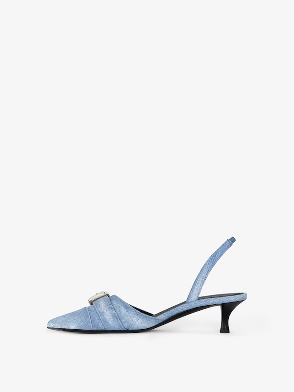 Givenchy Voyou escarpins slingbacks in washed denim Oferta especial de fábrica