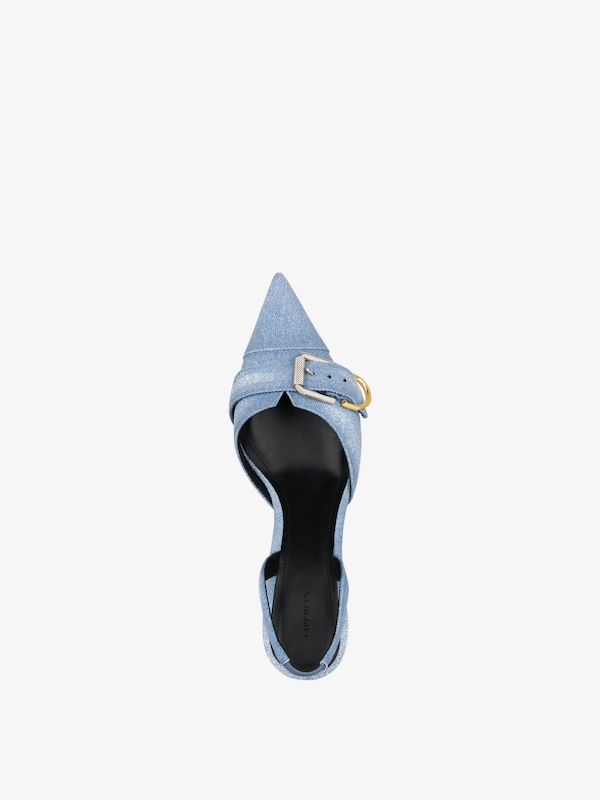 Givenchy Voyou escarpins slingbacks in washed denim Oferta especial de fábrica