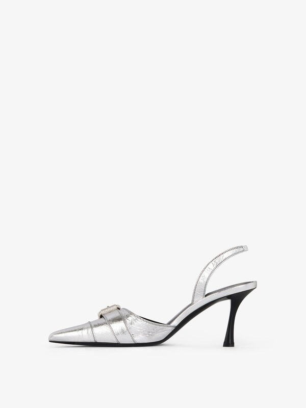 Givenchy Voyou slingbacks in laminated leather Promoción trimestral