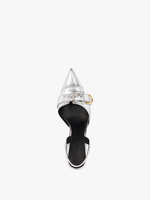 Givenchy Voyou slingbacks in laminated leather Promoción trimestral