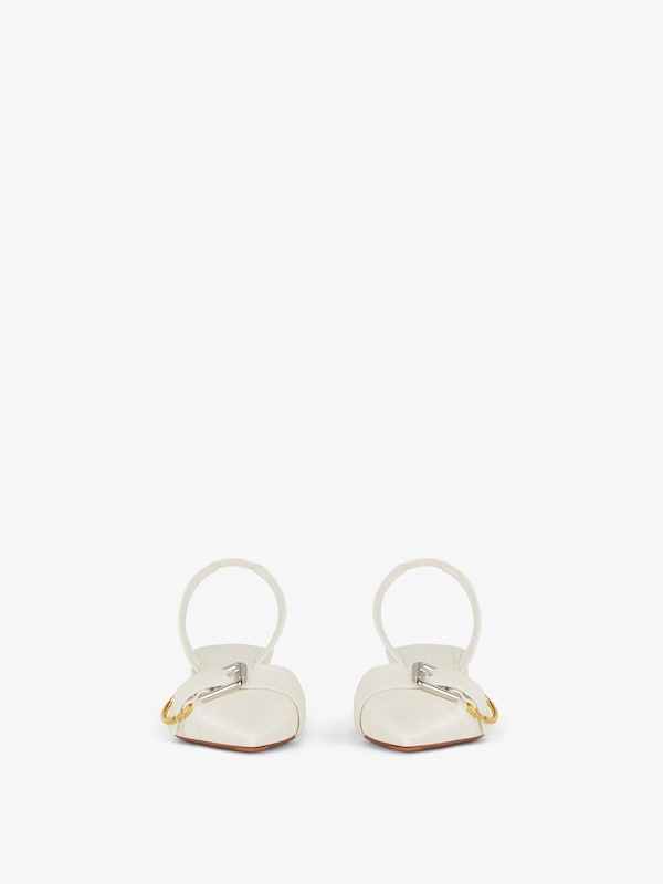 Givenchy Voyou slingbacks in grained leather Solo queda un día