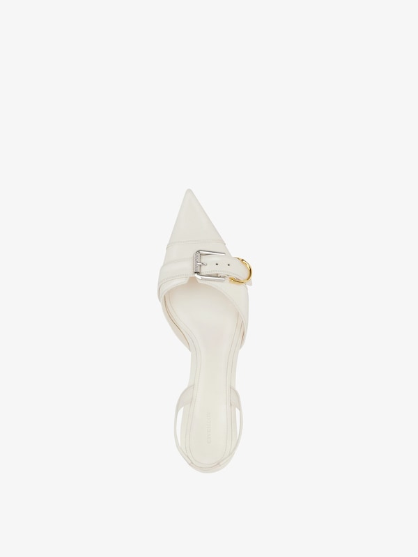 Givenchy Voyou slingbacks in grained leather Solo queda un día
