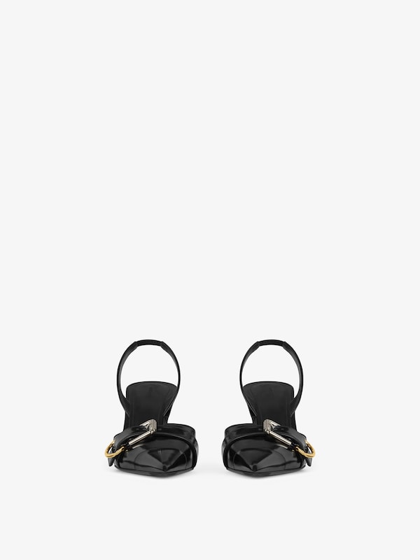 Givenchy Voyou slingbacks in leather Liquidación