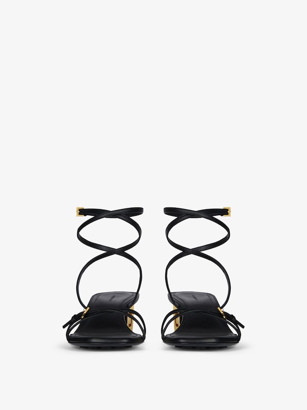 Givenchy G Cube heeled sandals in leather Precios de Black Friday