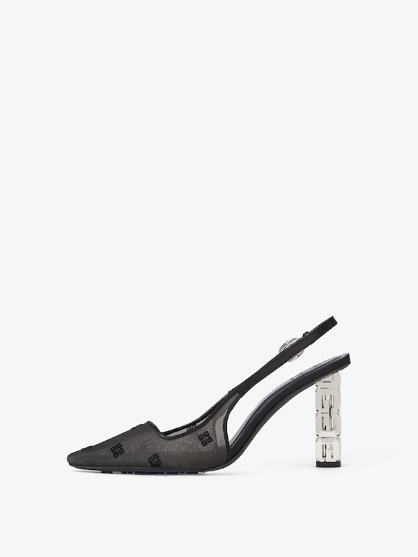 Givenchy G Cube slingbacks in 4G mesh Libre de impuestos