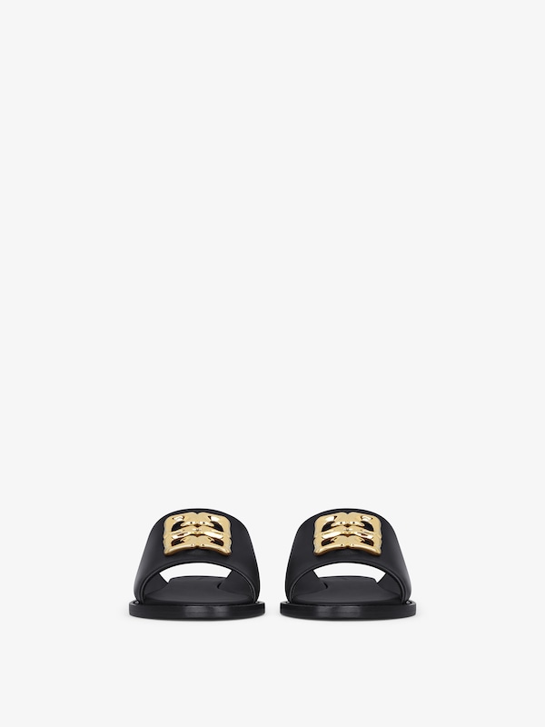 Givenchy 4G Liquid flat mules in leather Rebajas de fin de temporada