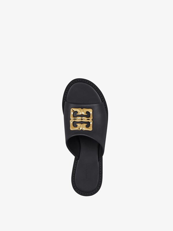 Givenchy 4G Liquid flat mules in leather Rebajas de fin de temporada