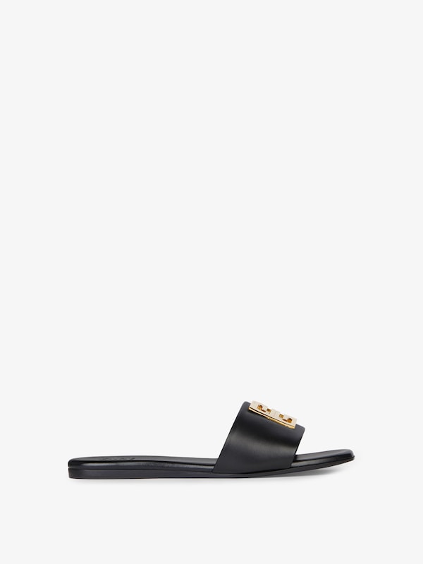 Givenchy 4G flat mules in leather Rebajas