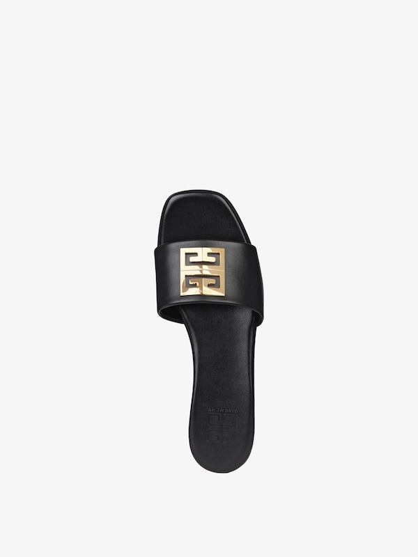 Givenchy 4G flat mules in leather Rebajas