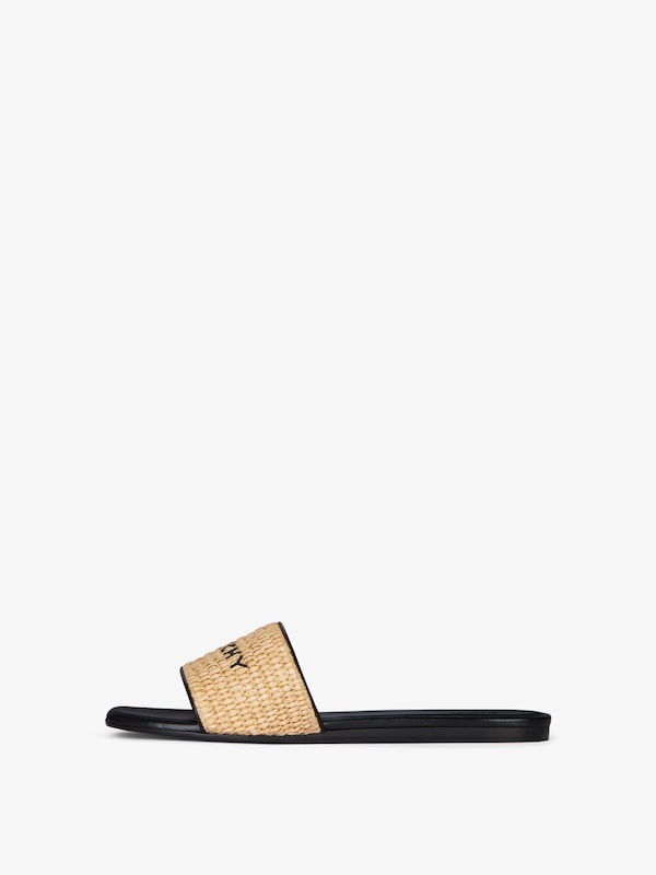 Givenchy 4G flat mules in raffia Gran oferta