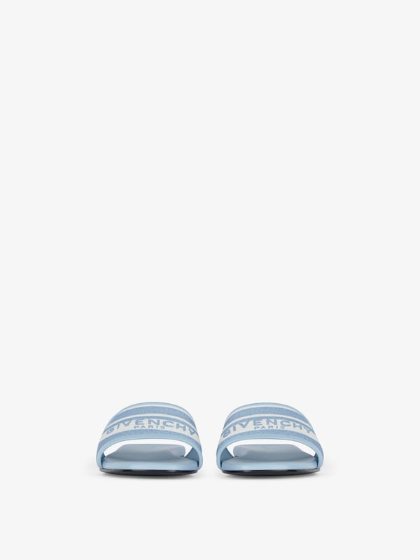 Givenchy 4G flat mules in denim with stripes Rebajas baratas