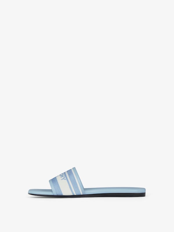 Givenchy 4G flat mules in denim with stripes Rebajas baratas