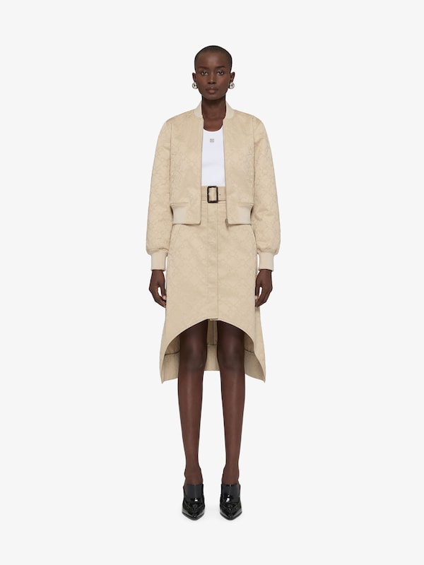 Givenchy Asymmetric skirt in monogram 72 cotton Promoción trimestral