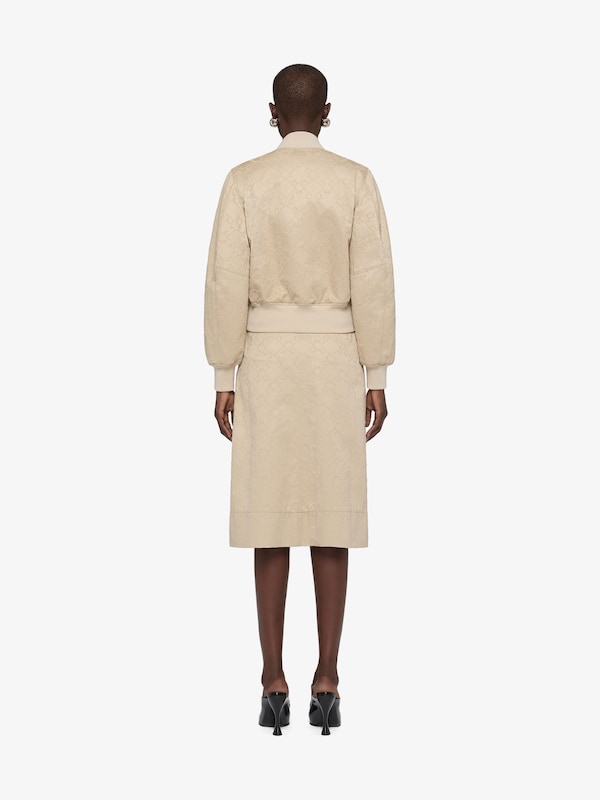 Givenchy Asymmetric skirt in monogram 72 cotton Promoción trimestral
