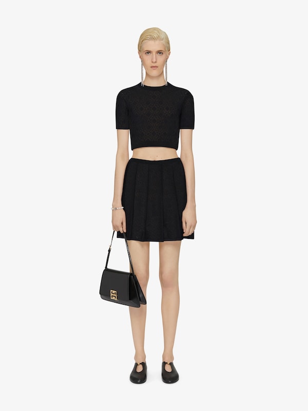 Givenchy Pleated skirt in monogram 72 jacquard