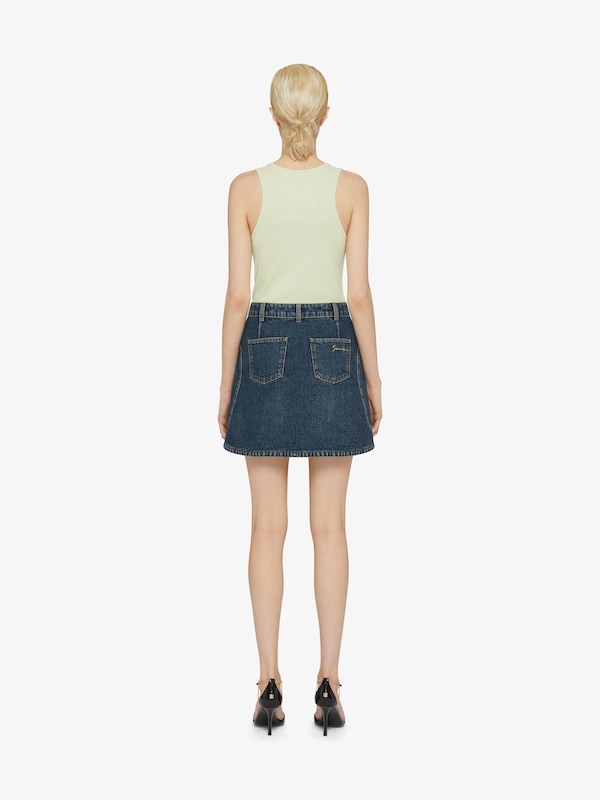 Givenchy Mini skirt in denim Grandes descuentos
