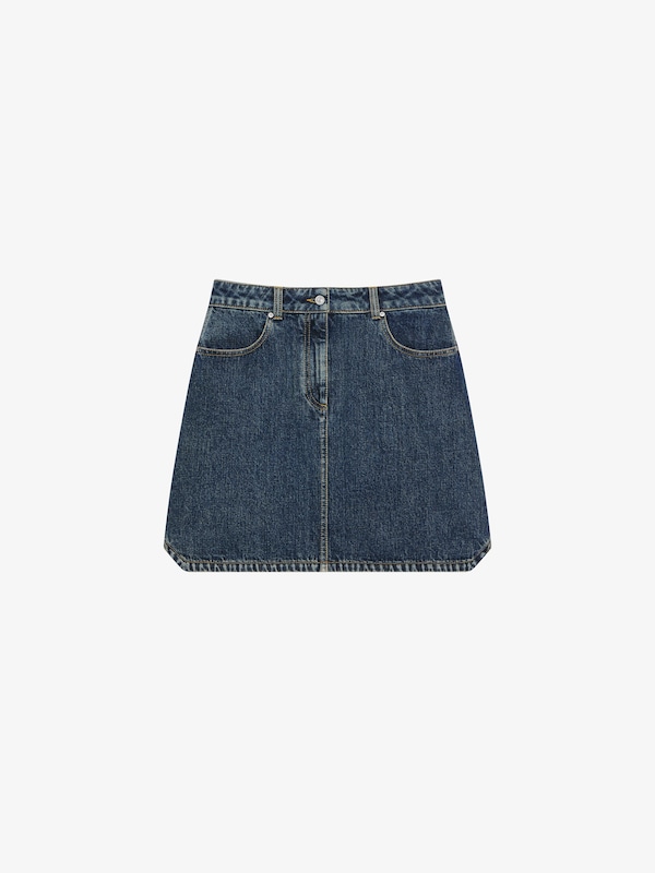 Givenchy Mini skirt in denim Grandes descuentos